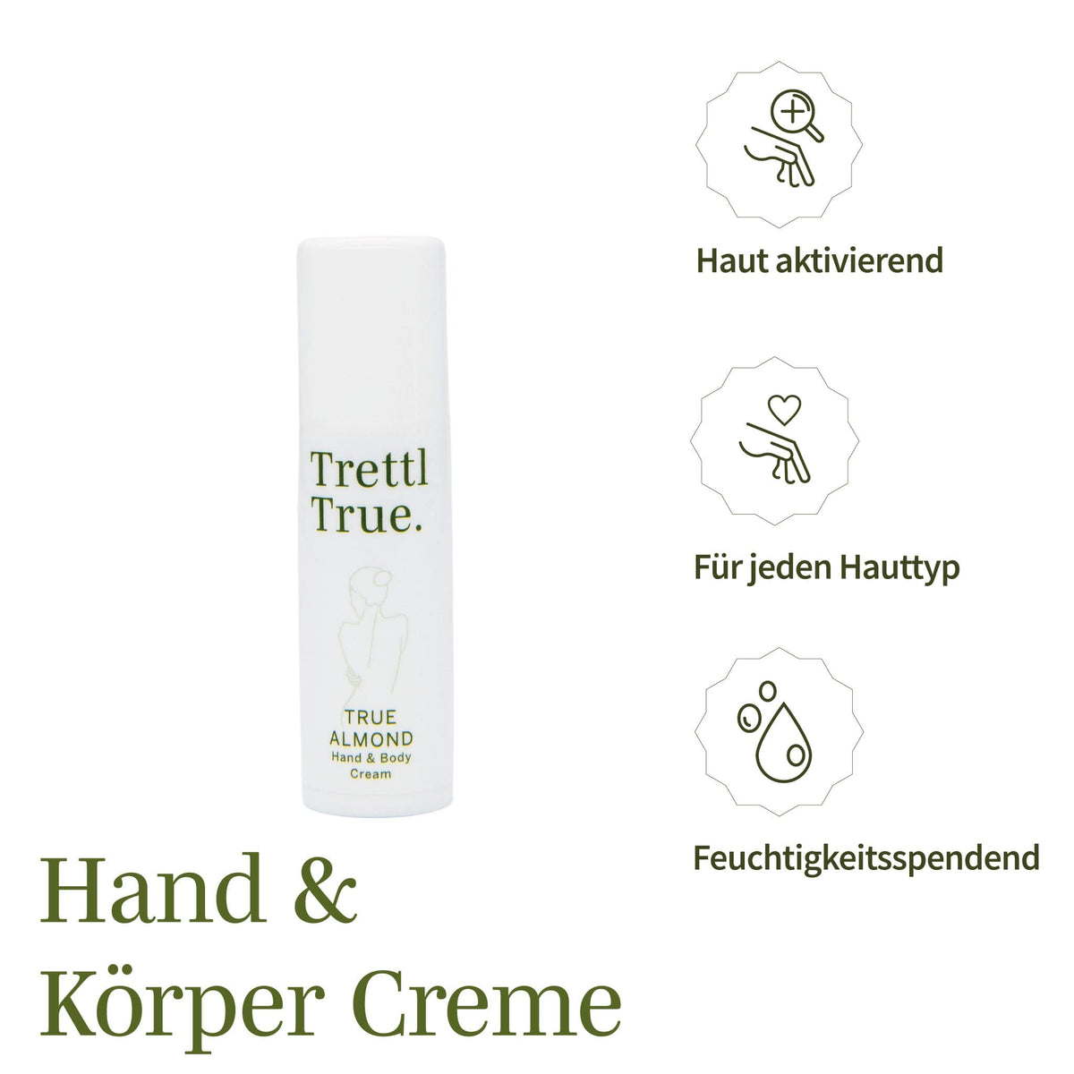 Trettl Cosmetics 30ml Airless Spender » True Almond Hand + Body Cream (100% off)