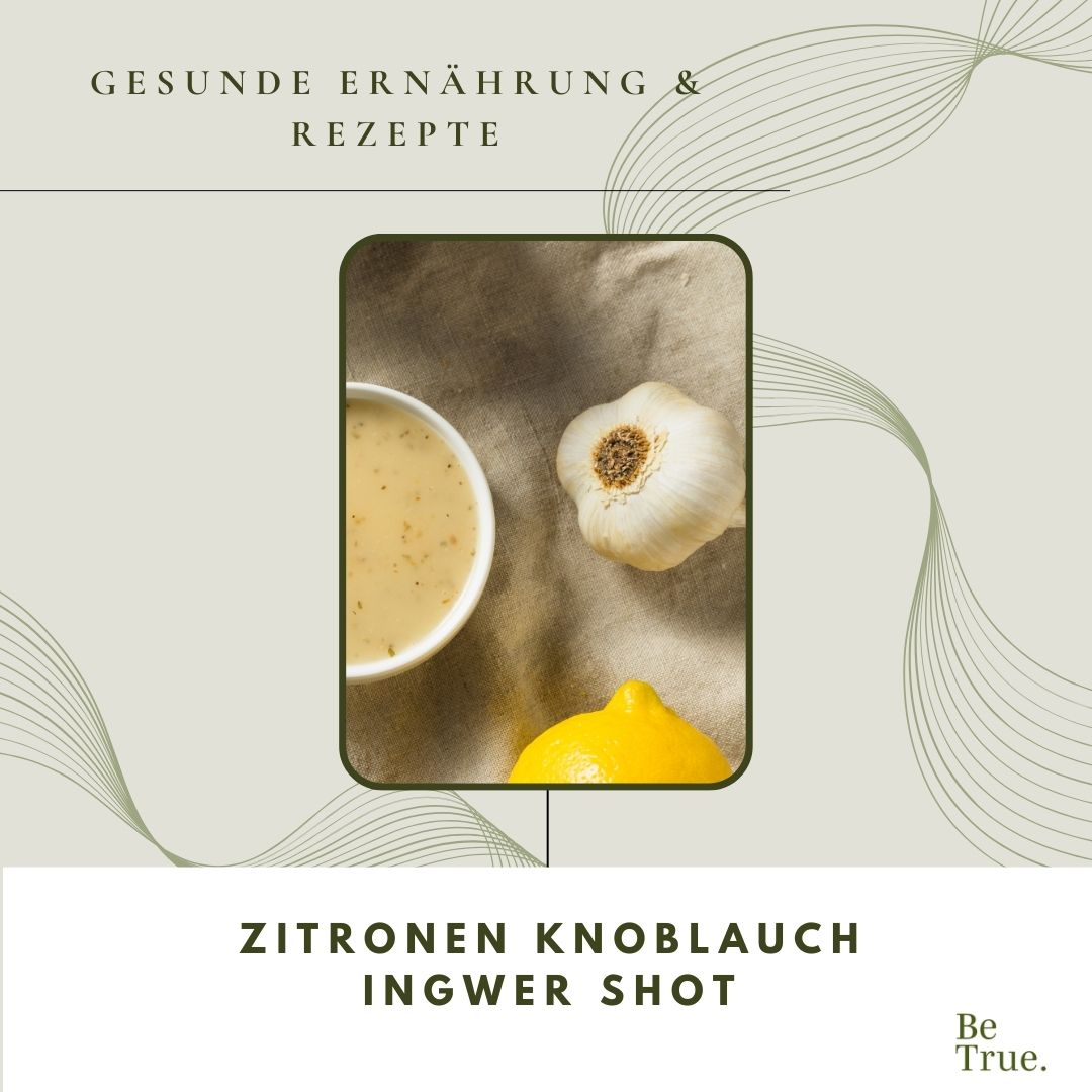 Zitronen Knoblauch Ingwer Shot