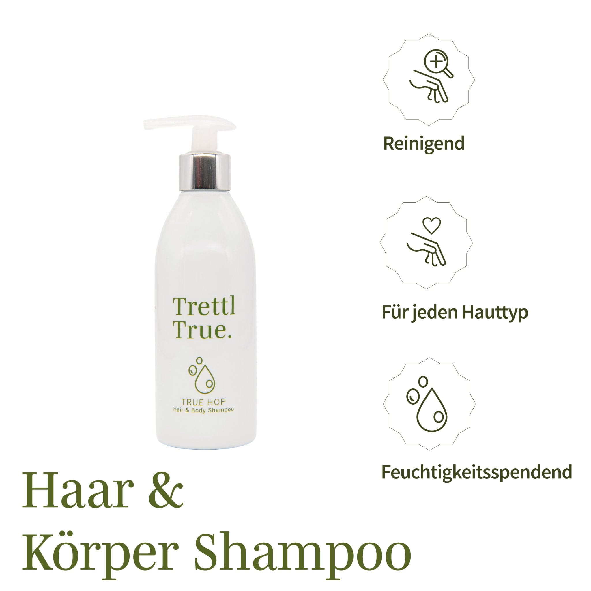 Trettl Cosmetics True Hop Hair + Body Shampoo