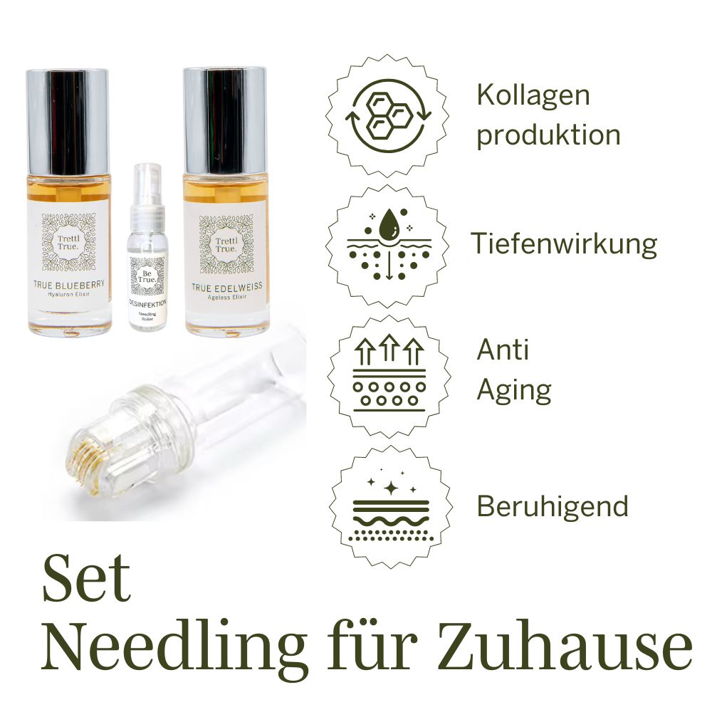 Micro Needling Roller & Elixir Komplettset